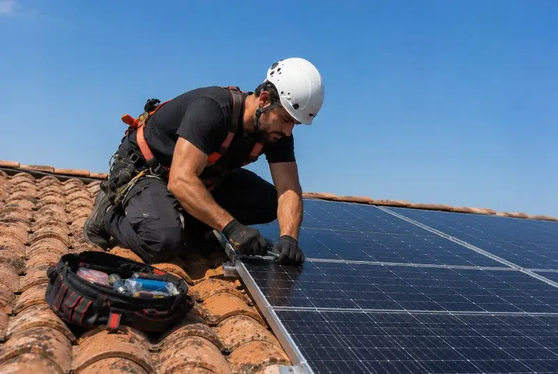 Maintenance et monitoring de panneaux solaires à Canaveilles