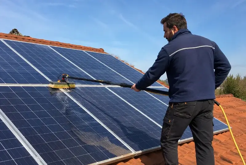 Nettoyage et entretien de panneaux solaires à Canaveilles